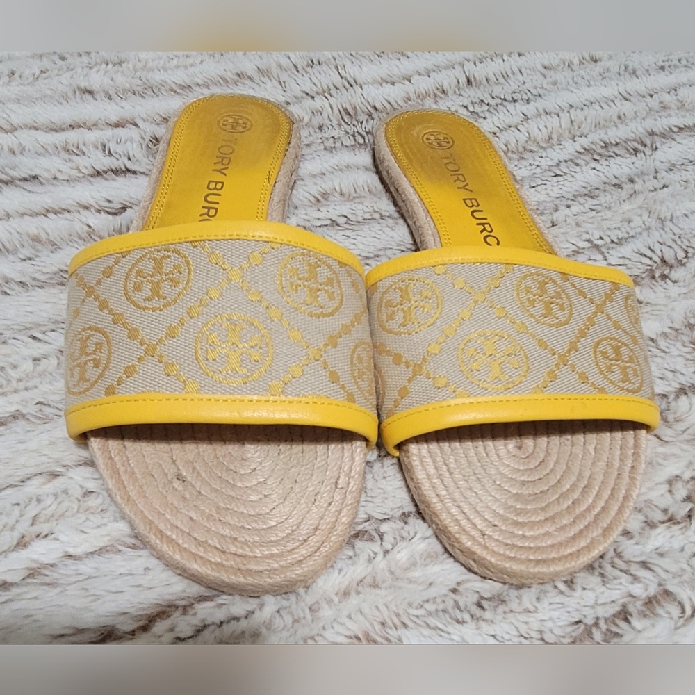 TORY BURCH ESPADRILLES SLIDES